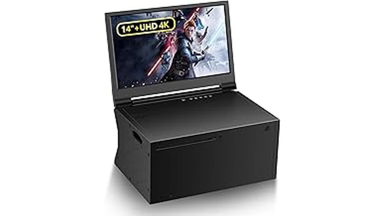 This image shows a sleek 4k gaming monitor displaying vibrant game graphics, perfect for Xbox Series X.